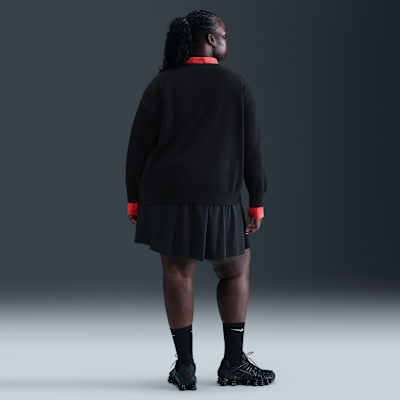 Nike Sportswear Club Fleece Women's Loose Crew-Neck Sweatshirt (Plus Size)