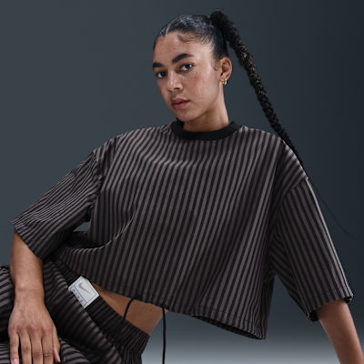 Nike Sportswear Chill Poplin Women's Striped Boxy Top