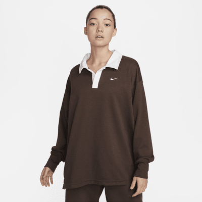 Polo de manga larga oversized para mujer Nike Sportswear Essential