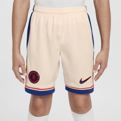 Chelsea F.C. 2024/25 Stadium Away Nike Dri-FIT Replica-fodboldshorts til større børn