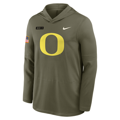 Oregon 2025 Military Appreciation Men's Nike Dri-FIT College Long-Sleeve Hooded Top