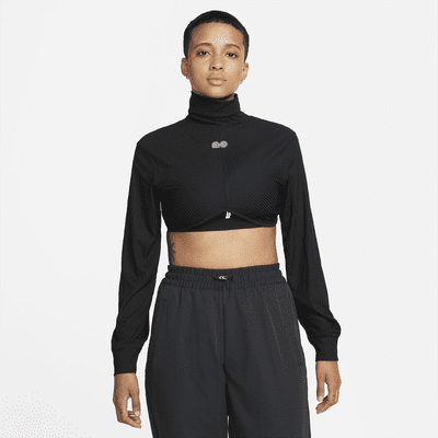 Long-Sleeve Mock-Neck Top. Nike LU