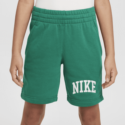 Shorts de French Terry para niños talla grande Nike Sportswear Club