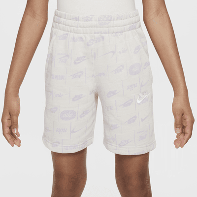 Shorts de French Terry para niños talla grande Nike Sportswear Club