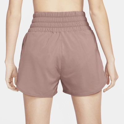 Nike One Dri-FIT Shorts mit Futter und besonders hohem Taillenbund für Damen (ca. 7,5 cm)