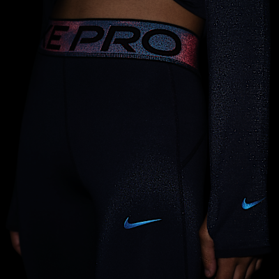 Legginsy dla dużych dzieci (dziewcząt) z błyszczącymi akcentami Dri-FIT Nike Pro