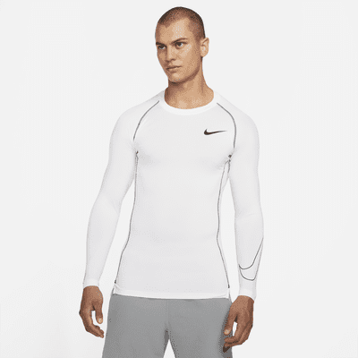 Suplemento Libro Guinness de récord mundial viernes Nike Pro Dri-FIT Men's Tight-Fit Long-Sleeve Top. Nike AT