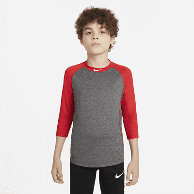 Nike Dry Big Kids' (Boys') 3/4-Sleeve Baseball Top