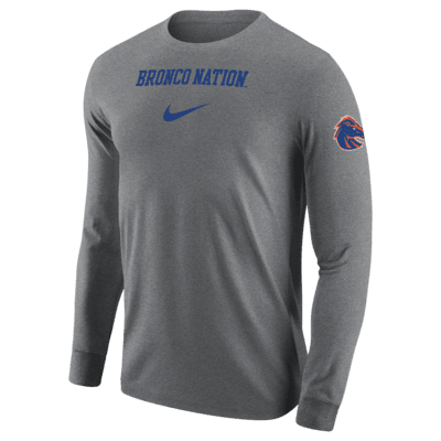 Playera de manga larga universitaria Nike para hombre Boise State. Nike.com