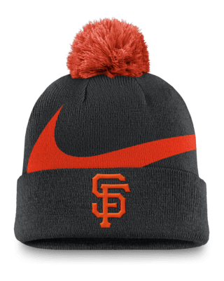 Мужские  San Francisco Giants Peak Nike MLB Cuffed Pom Beanie