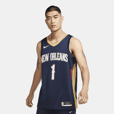 Camiseta Nike NBA Swingman Zion Williamson Pelicans Icon Edition 2020