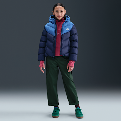 Chamarra acolchada Therma-FIT holgada para niños talla grande Nike Sportswear All Day Play