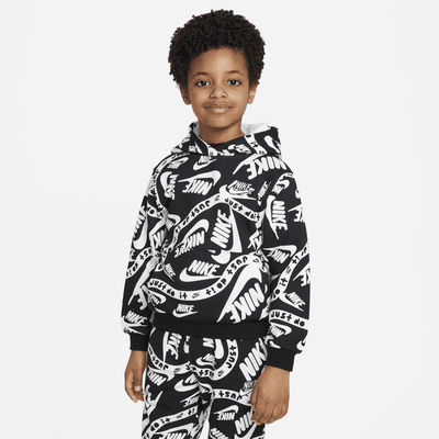 Nike Sportswear Club Printed Pullover Little Kids Hoodie.
