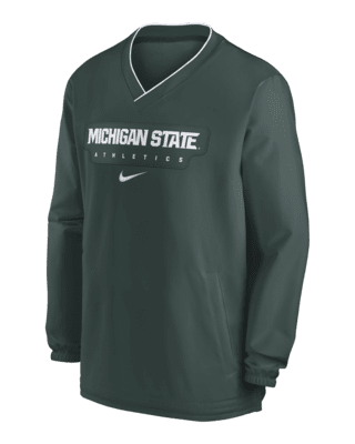 Мужские  Michigan State Spartans Sideline Nike College Long-Sleeve Windshirt