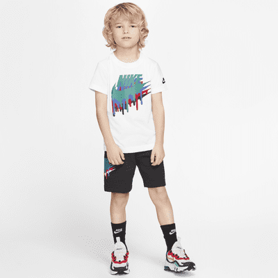 Nike Kids' Club Sea T-Shirt & Shorts Set, Navy, 2-3 years