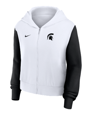 Женское худи Michigan State Athletic Prep Colorblocked Script Women’s Nike College Full-Zip Hoodie