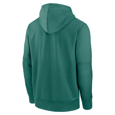 Sudadera con gorro sin cierre Nike Therma de la MLB para hombre Boston Red Sox Authentic Collection City Connect