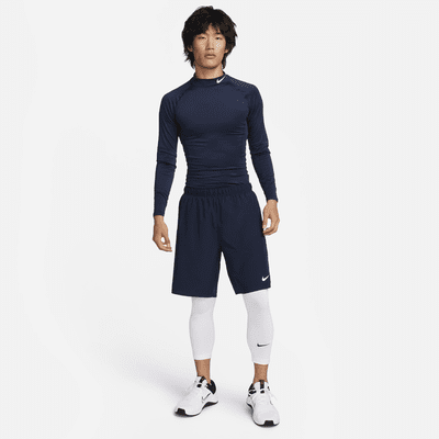 ナイキ プロ メンズ Dri-FIT フィットネス モックネック ロングスリーブ トップ