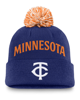 Мужские  Minnesota Twins Peak Nike MLB Cuffed Pom Beanie