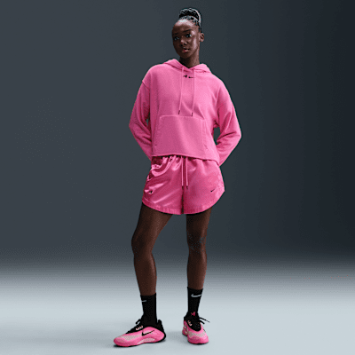 Sweat à capuche de basket court oversize A'ja Wilson pour femme