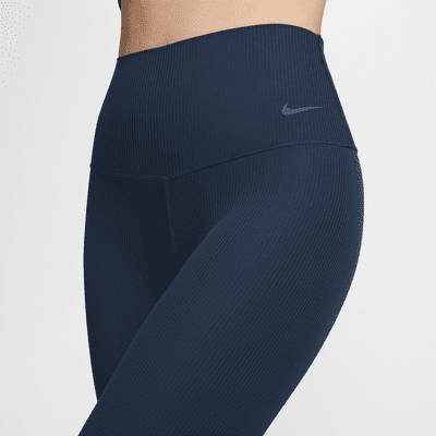 Nike Zenvy Rib Women's Gentle-Support High-Waisted 7/8 Leggings