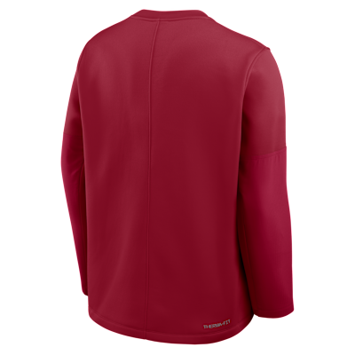 Playera de manga larga universitaria Nike Therma-FIT para hombre Alabama Sideline Coach