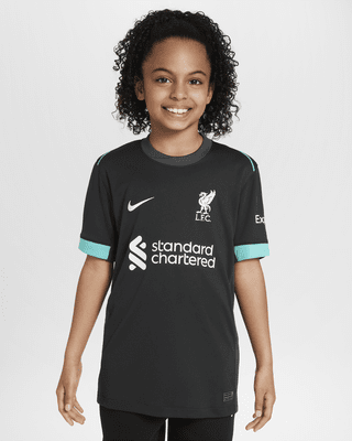 Подростковые джерси Liverpool FC 2024/25 Stadium Away Big Kids' Nike Dri-FIT Soccer Replica Jersey