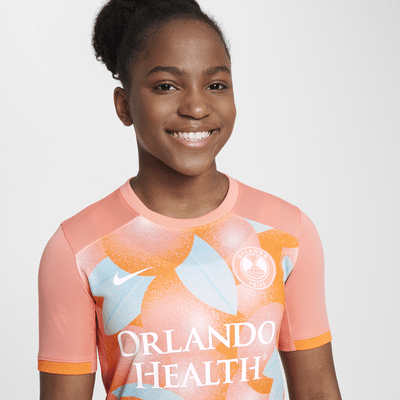 Jersey Nike Dri-FIT de la NWSL Replica para niños talla grande Orlando Pride 2024 Stadium Primary