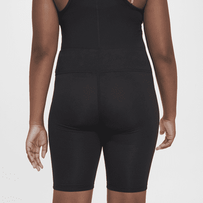 Nike Sportswear Big Kids' (Girls') High-Rise 9" Bike Shorts (Extended Size)