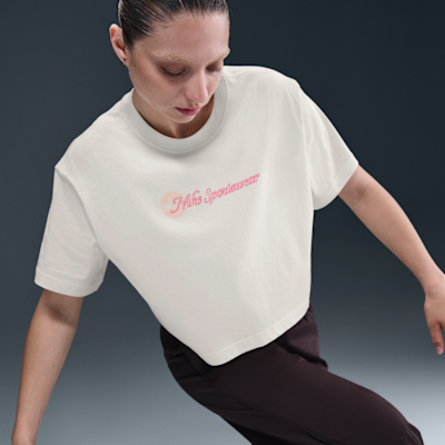 Playera holgada cropped para mujer Nike Sportswear Club