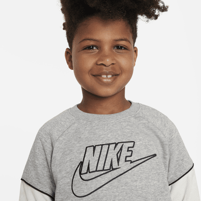 Nike Sportswear Amplify French Terry Crew Set Little Kids 2-Piece Set