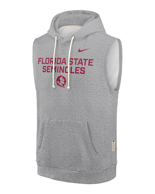 Мужское худи Florida State Sideline Nike Dri-FIT College Sleeveless Pullover Hoodie