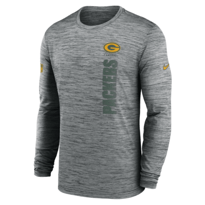 Green Bay Packers Sideline Velocity Men's Nike Dri-FIT NFL Long-Sleeve T-Shirt