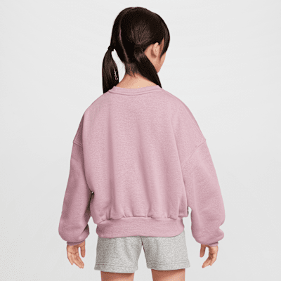 Nike Sportswear Club Fleece Girls' Boxy Crew-Neck Sweatshirt