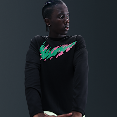 Playera de correr de manga larga Dri-FIT UV para hombre Nike Miler