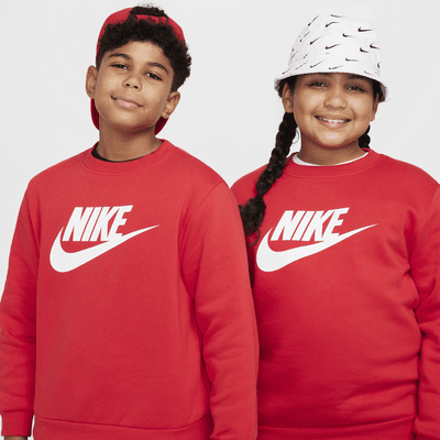 Sudadera sin cierre para niños talla grande (talla amplia) Nike Sportswear Club Fleece