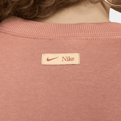 Nike Sportswear Phoenix Fleece Women's Oversized Crew-Neck Logo ...