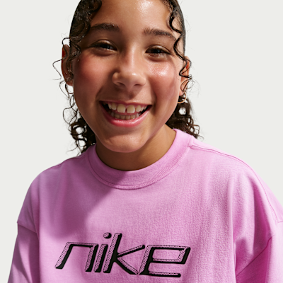 Playera oversized para niña talla grande Nike Sportswear