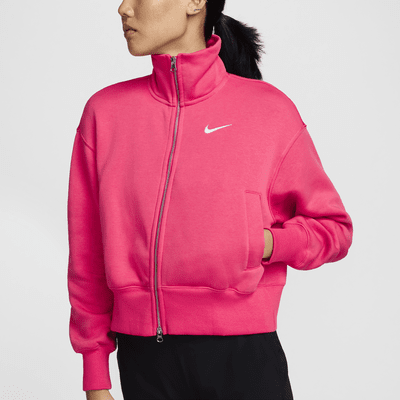 เสื้อแจ็คเก็ตวอร์มโอเวอร์ไซส์ผู้หญิง Nike Sportswear Phoenix Fleece