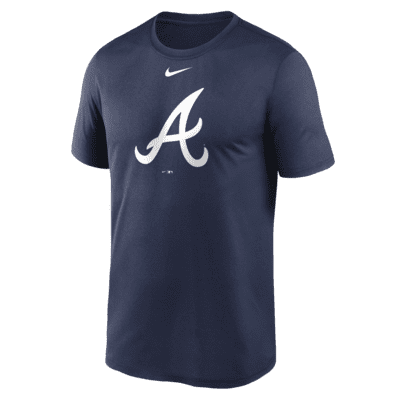 Atlanta Braves Nike Authentic Collection Logo Performance Long Sleeve  T-Shirt - Navy