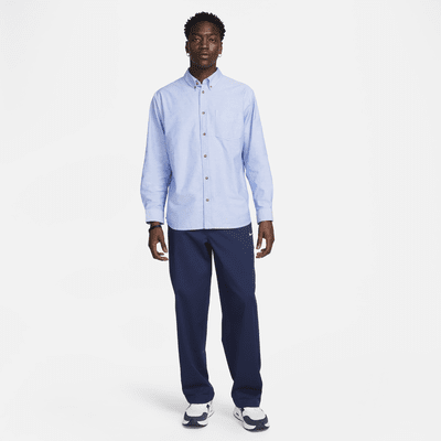 Nike Life langermet Oxford-skjorte med knepping til herre