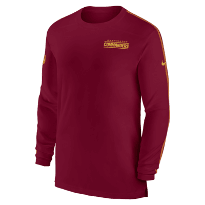 Washington Commanders Sideline Coach Men's Nike Dri-FIT NFL Long-Sleeve Top