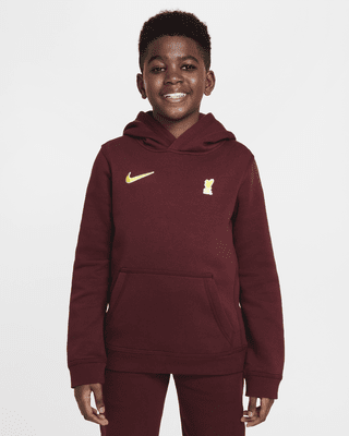 Подростковое худи Liverpool FC Club Big Kids' (Boys') Nike Soccer Pullover Hoodie