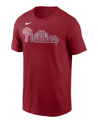 Youth Philadelphia Phillies Aaron Nola Majestic Red Player Name & Number T- Shirt