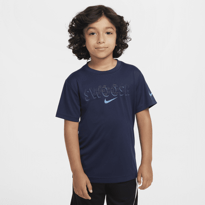 Nike Dri-FIT "Just Do It" Little Kids' Swoosh T-Shirt