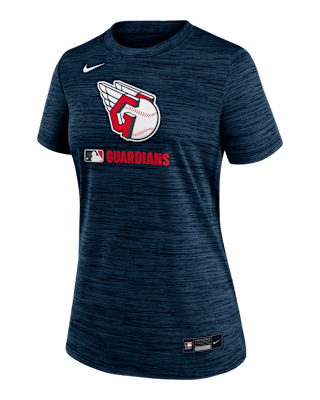 Женская футболка Cleveland Guardians Authentic Collection Velocity Nike Dri-FIT MLB