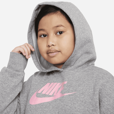 Nike Sportswear Club Fleece Big Kids' (Girls') Hoodie (Extended Size)