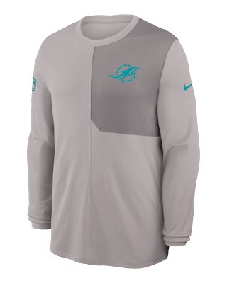 Мужские  Miami Dolphins Sideline Coach Nike Dri-FIT NFL Long-Sleeve Top