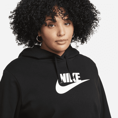 Sudadera con gorro sin cierre para mujer Nike Sportswear Club Fleece (talla grande)