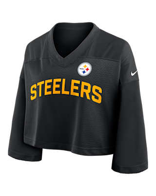 Женские джерси Pittsburgh Steelers Wide Receiver Jersey Fashion Nike Dri-FIT NFL Cropped Top